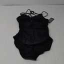BMJL Women's Tummy Control Swimsuit Lace Up One Piece Bathing Suits Slimming V Neck Swimwear, Small