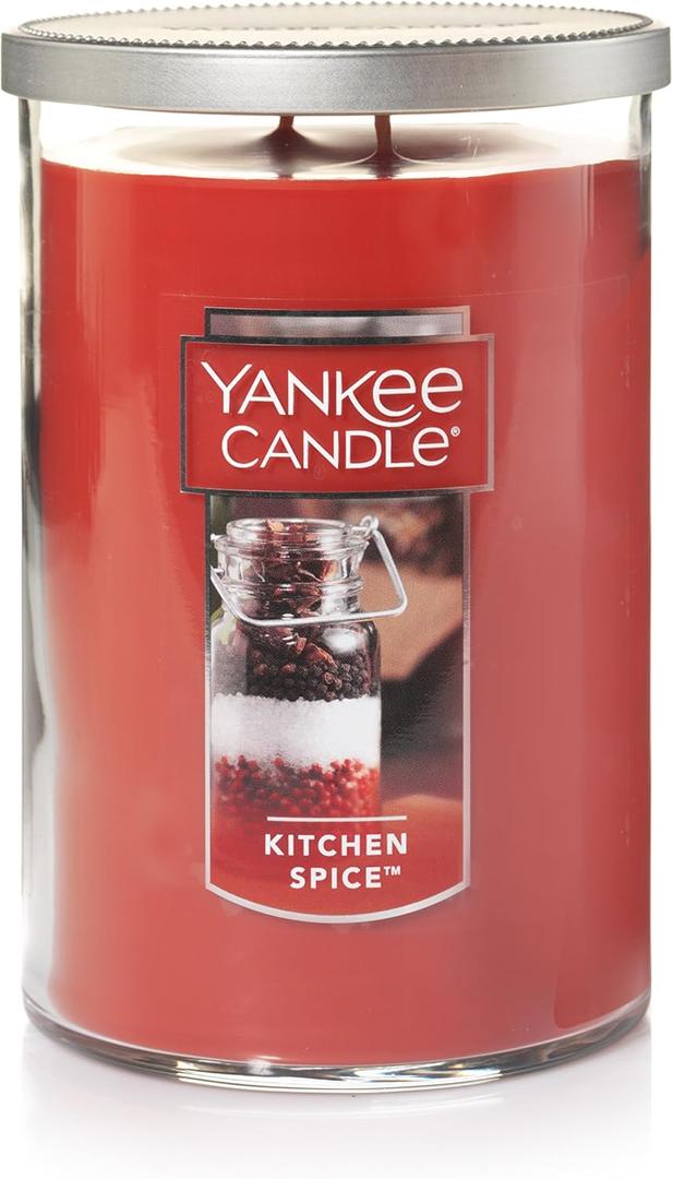 Yankee Candle Kitchen Spice Scented, Classic 22oz Large Tumbler 2-Wick Candle, Over 75 Hours of Burn Time, Ideal as a Gift or Decorative Centerpiece