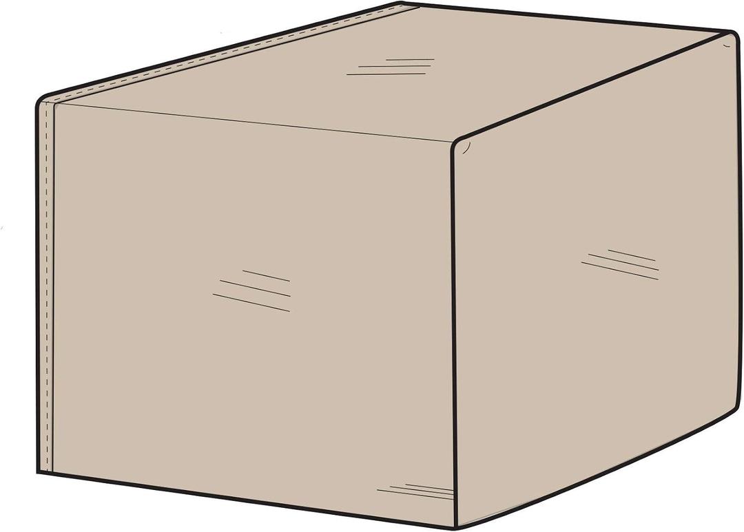 Protective Covers Inc. Modular Sectional Sofa Cover, Right Arm Piece, 32"W x 40"D x 32"H, Tan - 1254-TN
