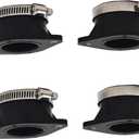 Carburetor Carb Intake Rubber Boots Replacement for Kawasaki z1 kz900 kz1000 73-80 Set of 4