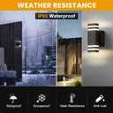 Outdoor Porch Lights with Outlet, Dusk to Dawn Porch Light Wall Light Fixture Waterproof Outdoor GFCI Outlet Outside Porch Wall Light Fixture for House Front Door Patio Garage Hallway