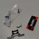 INJORA 33g Front and 33g Rear Bumper with Dual Exhaust - CNC Aluminum Bumper Set for 1/18 RC Crawler TRX4M High Trail F150 Upgrade