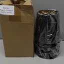 Riakrum 6 Pcs Chandelier Lamp Shades Set Small Lamp Shade for Pendant Wall Ceiling Lights Candle Bulbs Clip on Fitter Lampshade (Star,Black)