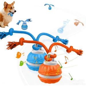 2Pack Interactive Dog Toys for Small Dogs Peppy Pet Ball & Chase Buddy Dog Toy Active Rolling Puppy Toys to Keep Them Busy, Daily Training Interactive Puppy Toys