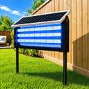 Large Solar Bug Zapper Outdoor for 4000 sq.ft Mosquito Zapper for Backyard, USB Rechargeable Fly Insect Trap, Waterproof Dusk-to-Dawn Auto On/Off for Patio Garden Camping RV