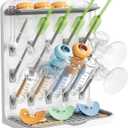 Lifewit Large Baby Bottle Drying Rack with 15 Hooks, Newborn Essentials Must Haves, Countertop Holder Organizer for Baby Stuff, Rack Dryer for Pacifiers, Weighted Straws, Pump Parts