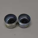 2pcs Trailer Axle Dust Cap Cup Grease Cover 1.98" Hub with Extra 2 Rubber Plugs,Trailer Axle Wheel Hub and Bearing Dust Cap for Most 2000 to 3500 Pound Axles Dexter