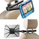 FANGOR Tablet Holder for Car - [3 in 1 Adjustable Extension Arm] Upgraded iPad Holder for car Backseat with Holding Net, Road Trip Essentials for Kids, for 7-10" iPad Pro, Air, Mini, Galaxy, Fire HD