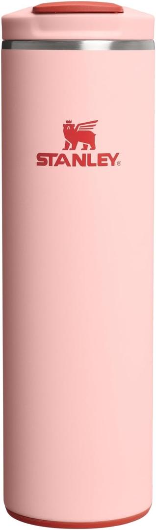 STANLEY Transit FlipTop Mug | Leakproof Coffee Travel Cup | Vacuum Insulated Stainless Steel | Stays Hot or Cold for Hours | BPA-Free | 16 oz | Peach Rose