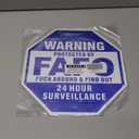 FAFO Security Sign, 2 Pack Fuck Around and Find Out Sign, 10" x 10" Rust Free Aluminum Reflective Warning Signs, Protected by FAFO, Home Security Signs for Yard FAFO Sign, UV Protected, Weatherproof