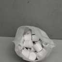 Furnigear Chair Leg Tips Caps Non-Slip Rubber Leg Tips 1 Inner Diameter Chair Leg Floor Protectors Round White, 64 Pack