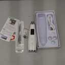 Rechargeable Blackhead Vacuum Pore Cleaner  5 Attachments & 3 Suction Levels for Deep Facial Cleansing, USBPowered Blackhead Remover for Women and Men (White)