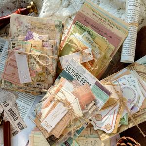 VIVIQUEN 400 Sheets Vintage Textured Scrapbook Paper Set  4 Nature Themes Retro Mixed Special Paper for Scrapbooking Planner Bullet Junk Journal Supplies Collage Card Embellishment