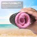 SEEKWAY Water Shoes Women Men Adult Quick-Dry Aqua Socks Barefoot Non Slip for Beach Swim River Pool Lake surf Black SK002(U) (6.5-7.5 Women/5.5-6.5 Men, 1e-stripe Pink-2)