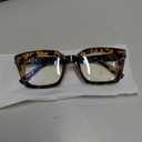 IBOANN Oversized Blue Light Glasses for Woman, Funky Fashion Glasses With Preppy Look, Reduce Screen Fatigue Computer Glasses (Medium, A1 Coco Tortoise)