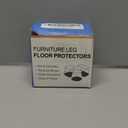 24 Pcs Chair Leg Floor Protectors Round, Silicone Felt Furniture Leg Pads Caps Covers for Hardwood Floors (Fit 8/16 to 15/16) (Clear)