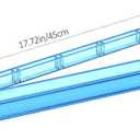 Mahjong All-in-One Tile Rack & Pusher, Blue Clear Acrylic Mahjong Rack and Pusher Combo, Modern American Mahjong Tile Racks, Set of 4, 17.72 Inches