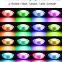 ZUCKEO 15W Christmas Outdoor Spot Lights RGB Color Changing Landscape Lights, 120V Waterproof LED Spotlight with Remote & Plug for Yard Garden Path House Halloween Decorations (1Pack)