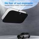 leechio 1 PC Car Windshield Sun Shade, Sun protection and heat insulation windshield sunshade, 57" x 31.5" Foldable UV Protection Keeps Vehicle Cool, for Cars, Trucks, SUVs (Silver)