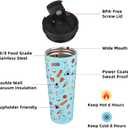 BJPKPK 26oz Insulated Tumbler With lid And Straw Stainless Steel Tumblers Travel Coffee Mug Reusable Thermal Cup,Playground