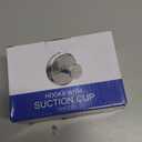 2026 Upgraded Drill-Free Suction Cup Hooks, Stainless Steel Suction Cup Hooks for Shower, Mirror, Wall, Bathroom, Glass, Hanging Towels - 4 Pack, Bright Silver