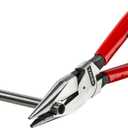 KNIPEX Tools 08 21 185 Needle-Nose Combination Pliers, 7-1/4"