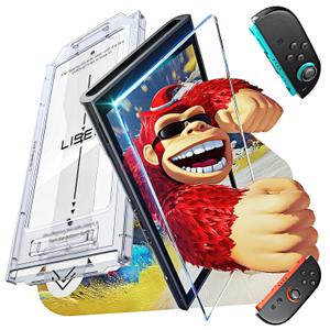 LISEN for Nintendo Switch 2 Screen Protector [2025 Upgrade] (ANTI-GLARE & Auto Alignment Kit) Screen Protector Switch2 Tempered Glass [Longest Durable] Full Coverage switch 2 pre order accessories, 1 Pack