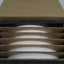 Mora 10.5-inch Porcelain Dinner Plate Set of 6 - Microwave/Oven/Dishwasher Safe, Scratch Resistant, Vanilla White