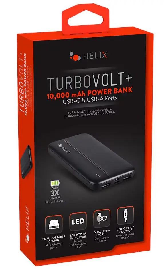 Helix Turbovolt + 10000 mAh Power Bank