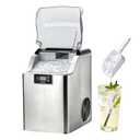 VEVOR Countertop Ice Maker, 44 lbs per Day, Self-Cleaning Portable Machine with Scoop, 4 lbs Ice-Storage Basket, Nugget Ice-Making Machine with Chewable ICES for Home, Kitchen, Office, Bar & Party