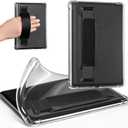 CoBak Clear Case for 6" Kindle 2024 and 2022 (11th Generation) with Elastic Hand Strap - Ultra-Slim Soft TPU Transparent Cover, Lightweight & Durable Protection