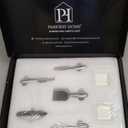 Handcrafted Italian Olive Wood Cheese & Charcuterie Board Set with Unique Black Resin Artwork - Cutting Board Comes with 4 Cheese Knives, 2 Dipping Bowls & Corkscrew Wine Opener (Black)