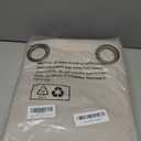 BGment 100% Linen Blackout Curtains 72 Inch Long for Bedroom -Thermal Insulated Blackout Curtains for Living Room/Farmhouse Rustic Netural Lightweight Window Drapes 2 Panels Set, 52 x 72 Inch (Natural)