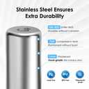 Waterdrop Water Filter for Sink Faucet, NSF/ANSI 42 Certified Countertop Water Filter System, 5-Stage Stainless Steel Faucet, 8000 Gallons, Reduces Heavy Metals and 99% Chlorine, WD-CTF-02(1 Filter)