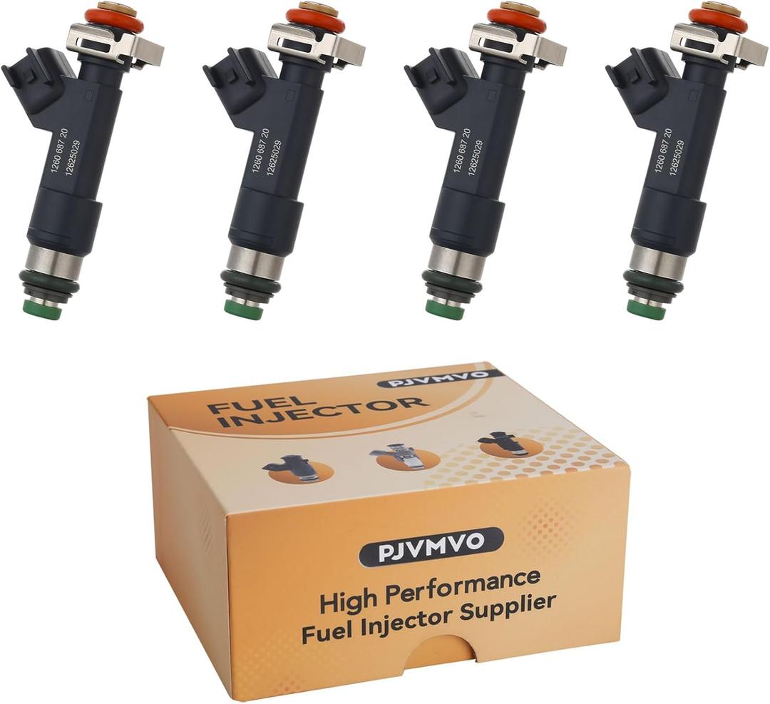 2008-2012 GM-LE5-2.4L Fuel Injectors,Compatible with/Chevy 2.4 Malibu HHR Cobalt 2008-2012, |4 Holes| |Set of 4| |OE#12625029|