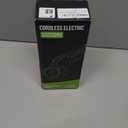 Cordless Electric Scissors: 4V Rechargeable Rotary Cardboard Cutter, 3000mAh Battery, with LED Light, 2 Blades, Box Cutter for Fabric Carpet Carton Plastic Leather Cloth (Green)