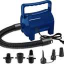 Artigarden Electric Air Pump Portable 460W Quick-Fill Air Pump Air Flow 45CFM 2.1PSI with Hose 5 Nozzles 120V AC Inflator Deflator Pump for Air Mattress Air Bed Inflatable Cushion Boat Swimming Ring