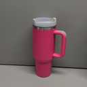 New Version 40oz Stainless Steel Vacuum Insulated Tumbler with Lid and Straw for Water, Smoothie and More, Iced Tea or Coffee (Black)