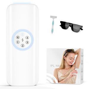 Laser Hair Removal for Women Men, IPL Hair Removal Device at Home, Painless Hair Remover for Facical Body Bikini Legs Armpits 6 Levels & 2 Modes Permanent Electrolysis Epilator