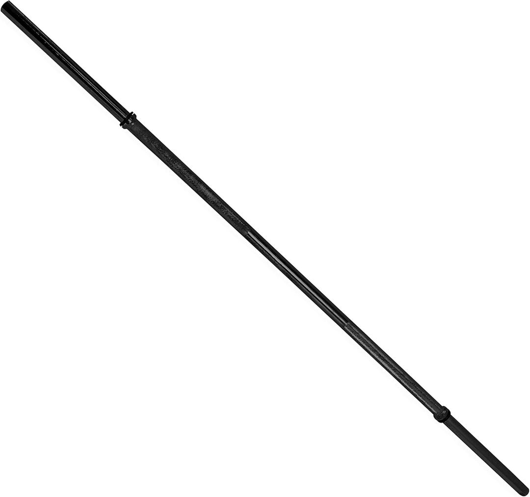 CAP Barbell Standard Straight Bar | 1-in Diameter | Multiple Options (Black)