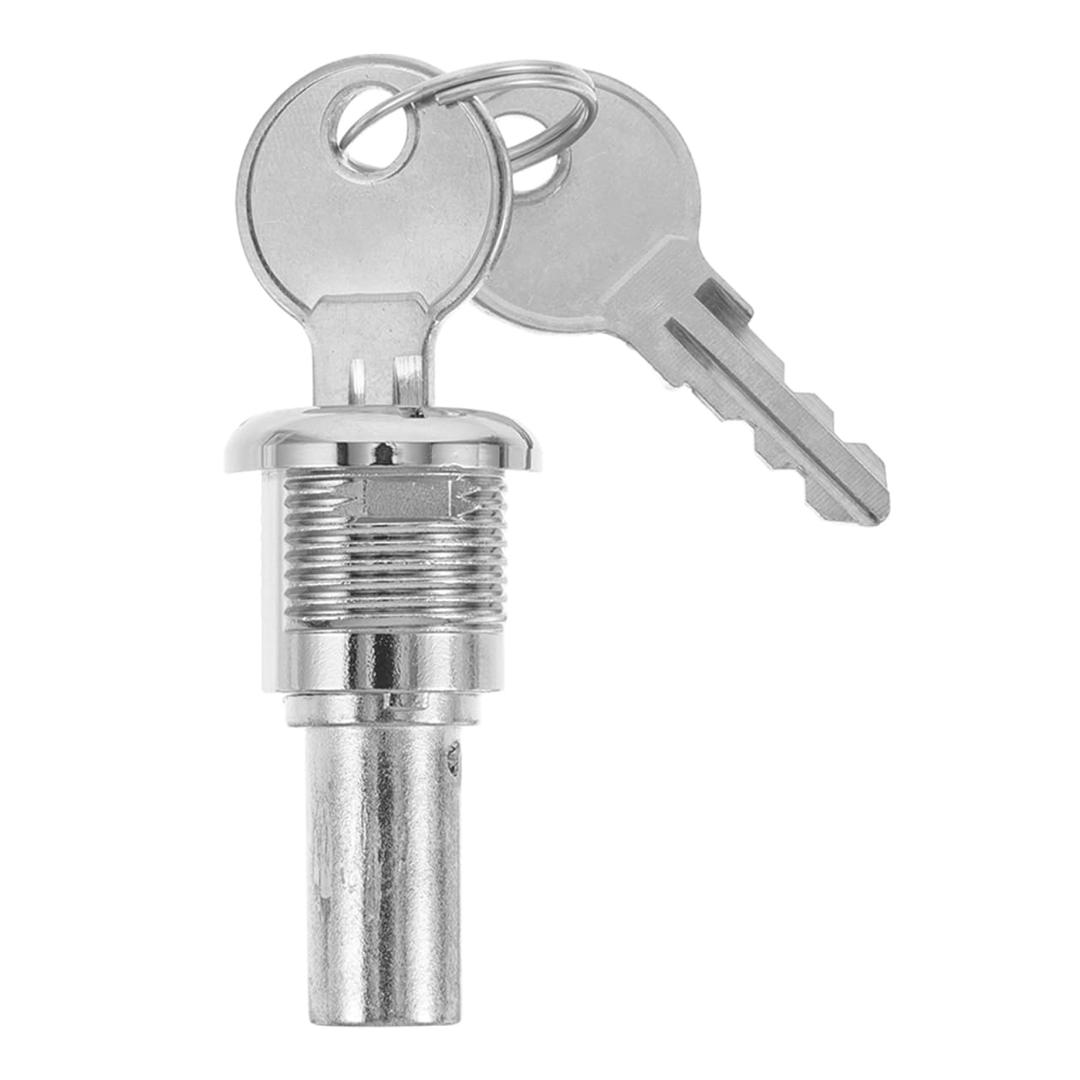 VOSAREA 1 Set Vending Machine Lock Replacement Secure Metal Cylinder Lock Assembly Kit for Gumball Machine Candy Dispenser