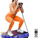 Vibration Plate Exercise Machine,Vibration Plate for Lymphatic Drainage Power Vibration Plate Machine Support 450 Lbs 250 Adjustable Speeds,Vibrating Plate Shake Plate Weight Loss