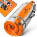 Memory Foam Camping Mattress, 3 Inch Sleeping Pad, Single, Honey Orange