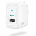USB C Charger 65W / 45W, imuto GaNII PD Charger, Compact Dual Port Charger Block Adapter, iPhone Fast Charger Type C Block, Laptop Charger MacBook, iPad Charger, Watch(White)