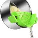 SUNWUKIN Strain Pot Strainer and Pasta Strainer - Adjustable Silicone Clip On Food Strainers for Pots, Pans, and Bowls - Kitchen Drainer Colander