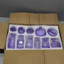 Glass Bud Vases Set of 12, Purple Small Glass Vase for Wedding Centerpieces, Clear Vase in Bulk | Purple Bud Flower Vases for Elegant Floral Displays, Table Decor, Event Styling