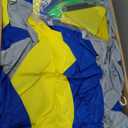 WARSUN 15Ft Gaga Ball Pit with Gaga Ball, Portable Gaga Ball Inflatable for Indoor Outdoor School Family Activities Inflatable Sport Games (Blue&yellow)