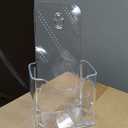 23 Pack Acrylic Brochure and Card Holder Stand, 4x9 Inch Clear Brochure Holder Stand with Heavy Base for Tabletop, Counter, Desk, Flyers, Menus, Postcards, acrylic brochure holder for Office, Restaurant, Retail