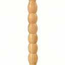 Rattan Round Side Table, Rubberwood Small Drink Table for Small Spaces, Solid Wood Pedestal Coffee Tables, End Tables for Living Room, Sofa Couch, Bedroom, Corners, and Outdoor (Natural) (11.4"W x 23.6"H)