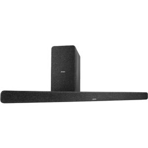 Denon DHT-S517 TV Sound Bar with Subwoofer, 3D Surround Sound, Dolby Atmos, Wireless Subwoofer, HDMI eARC, Wireless Music Streaming via Bluetooth, Quick Setup, Wall-Mountable